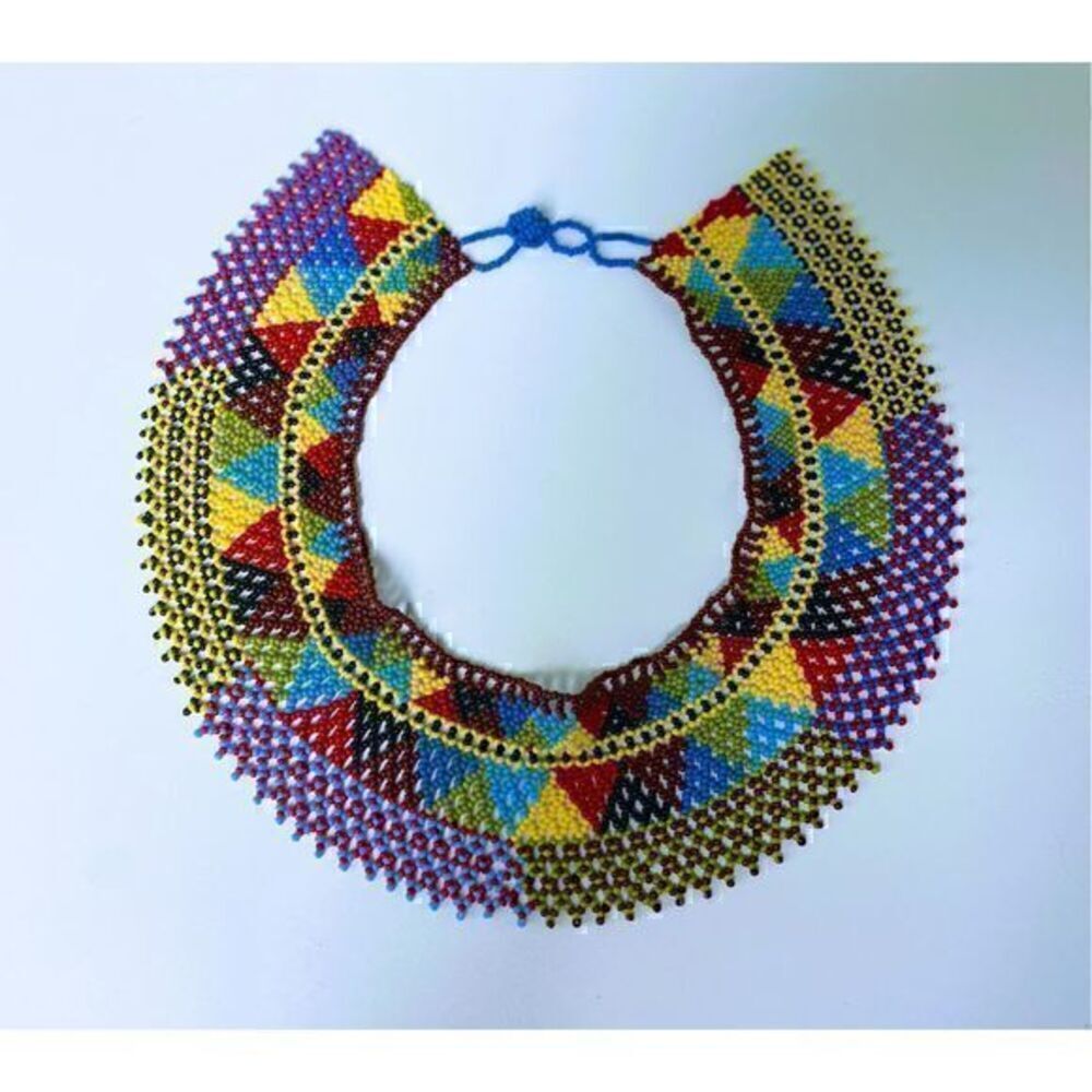 New Beautiful Handmade Colorful Beaded Collar Mexican style